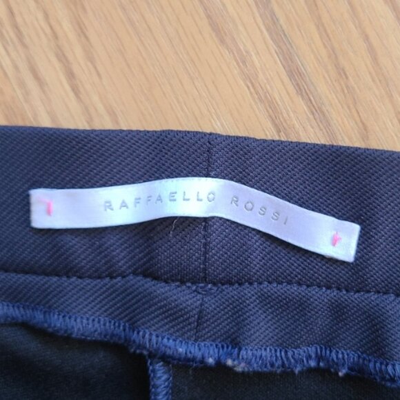 RAFAELLO ROSSI SORAJA SKINNY STRETCH KNIT PANTS WELT POCKETS ANKLE CROP sz 36 - Picture 7 of 10